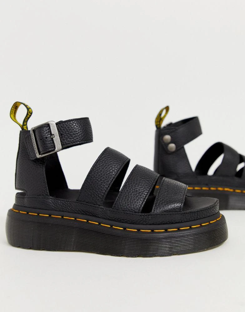 商品Dr. Martens|Dr Martens Clarissa II quad chunky sandals in black,价格¥1207,第2张图片详细描述