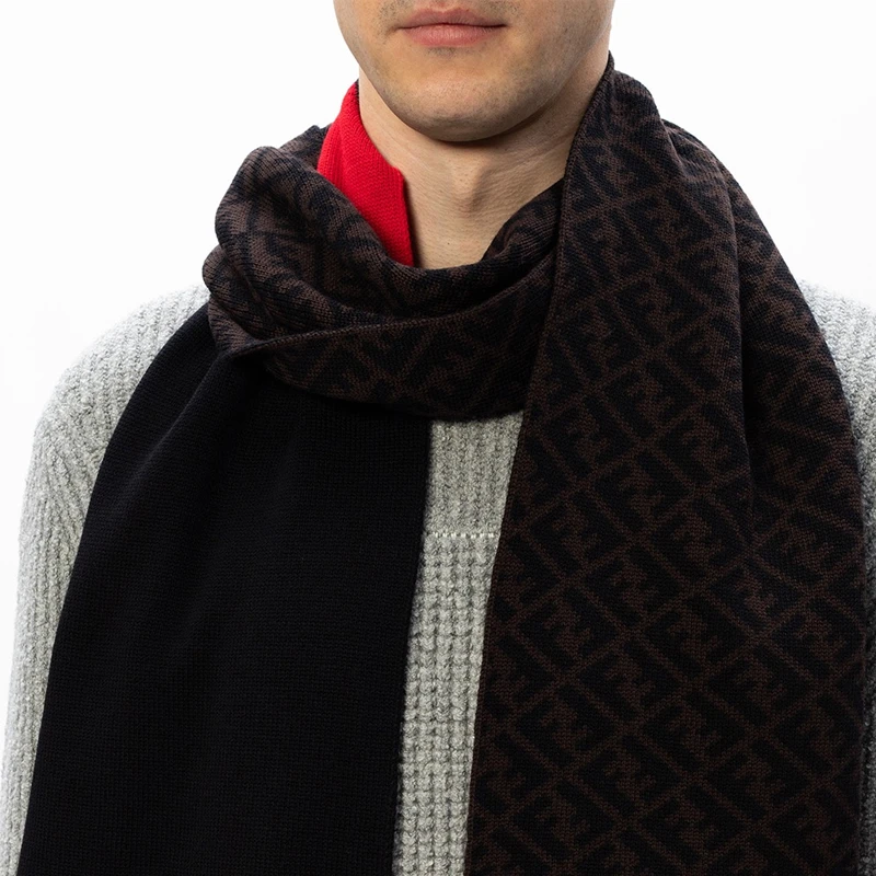 FENDI 拼色男士围巾 FXS124-AEVB-F1DPC 商品
