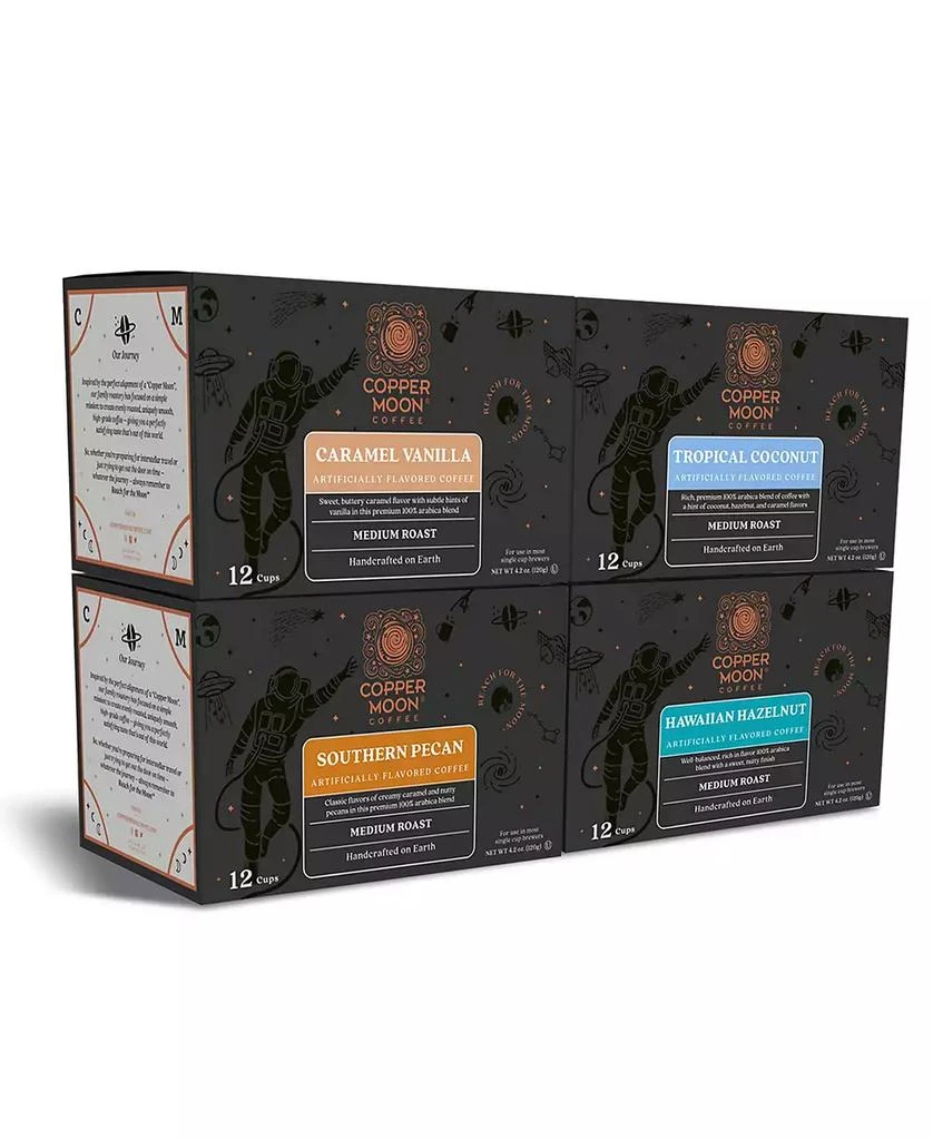 商品Copper Moon Coffee|Single Serve Coffee Pods for Keurig K Cup Brewers, Flavored Variety Pack, 48 Count,价格¥255,第1张图片