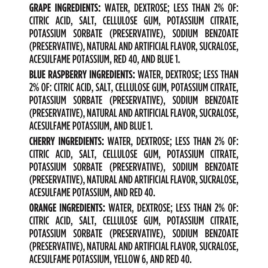 商品Walgreens|Electrolyte Solution Freezer Pops Grape, Blue Raspberry, Cherry & Orange,价格¥36,第4张图片详细描述