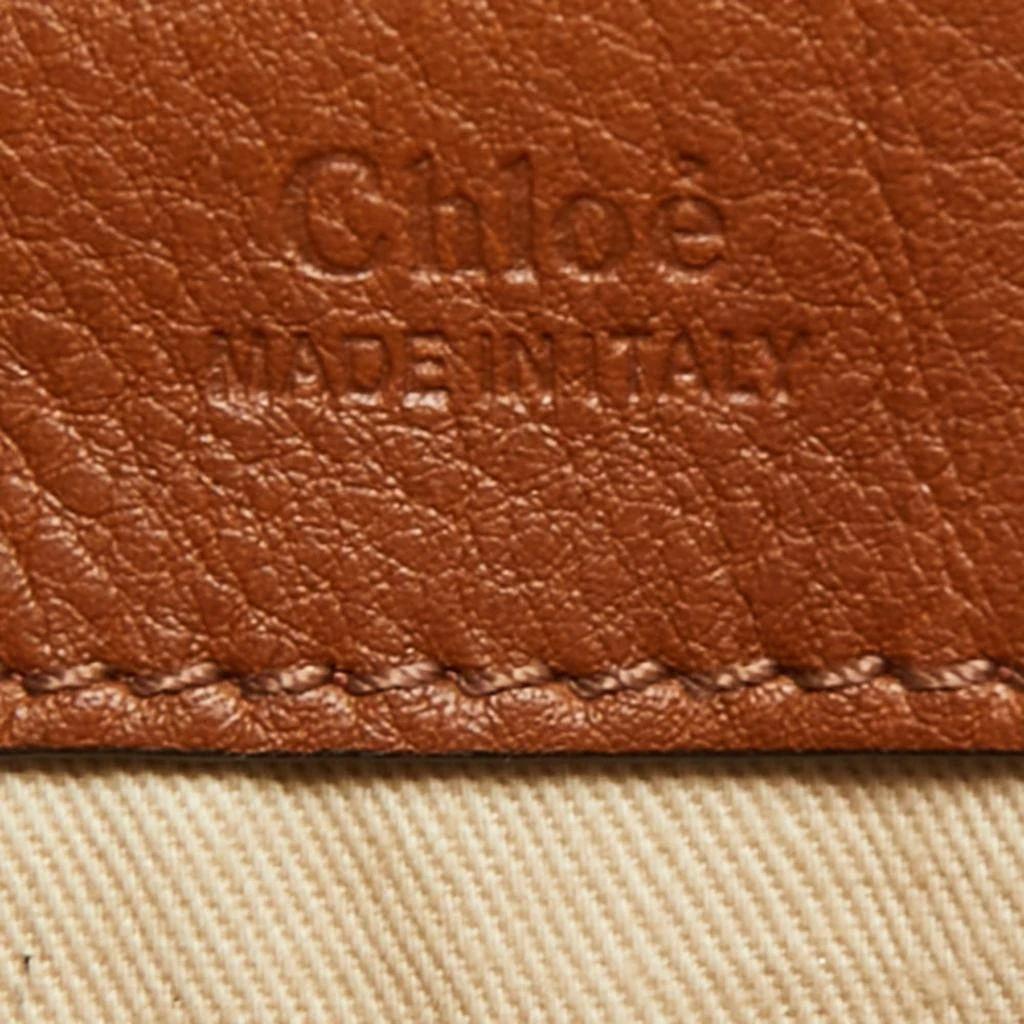 Chloe Brown Leather and Suede Medium Faye Day Top Handle Bag 商品