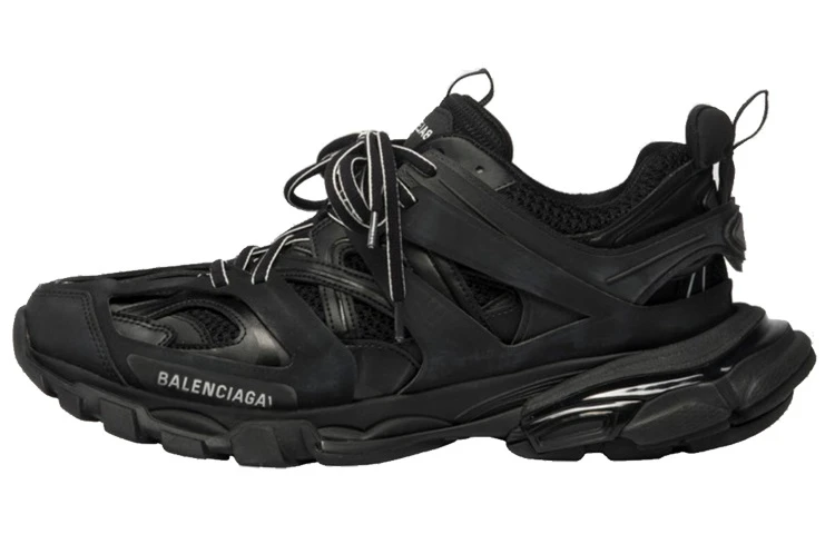 商品[国内直发] Balenciaga|巴黎世家 Track 1.0 做旧 黑武士 跑步运动休闲 低帮 老爹鞋 男款 黑色,价格¥7491,第1张图片