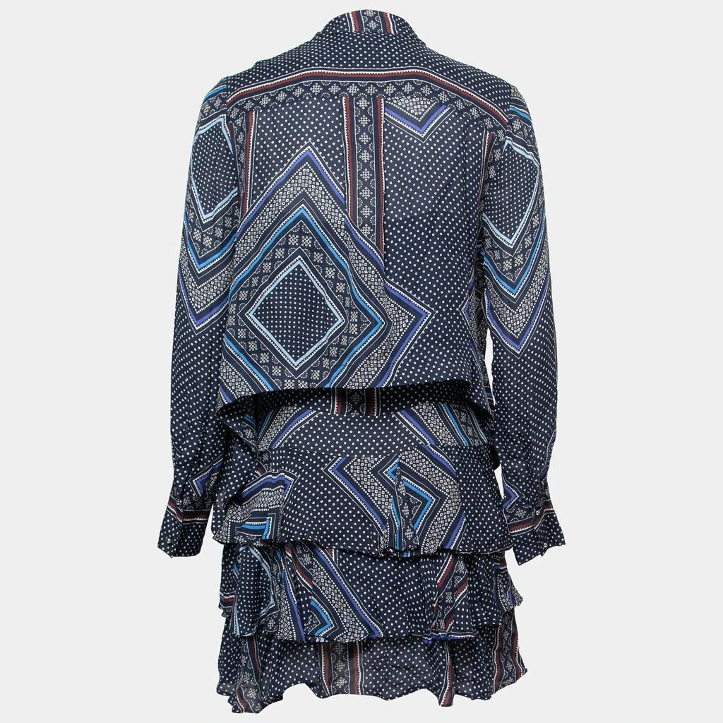 商品Derek Lam|Derek Lam 10 Crosby Blue Printed Silk Tiered Dress and Blouse Set M,价格¥998,第2张图片详细描述