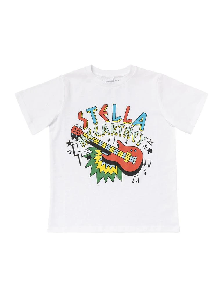 商品Stella McCartney|Logo Print Organic Cotton S/s T-shirt,价格¥355,第1张图片