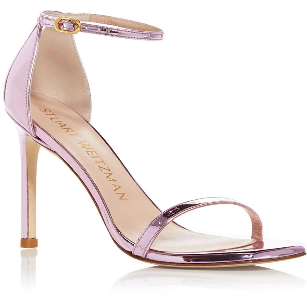 商品Stuart Weitzman|Stuart Weitzman Womens Amelina Knit Metallic Heel Sandals,价格¥391,第1张图片