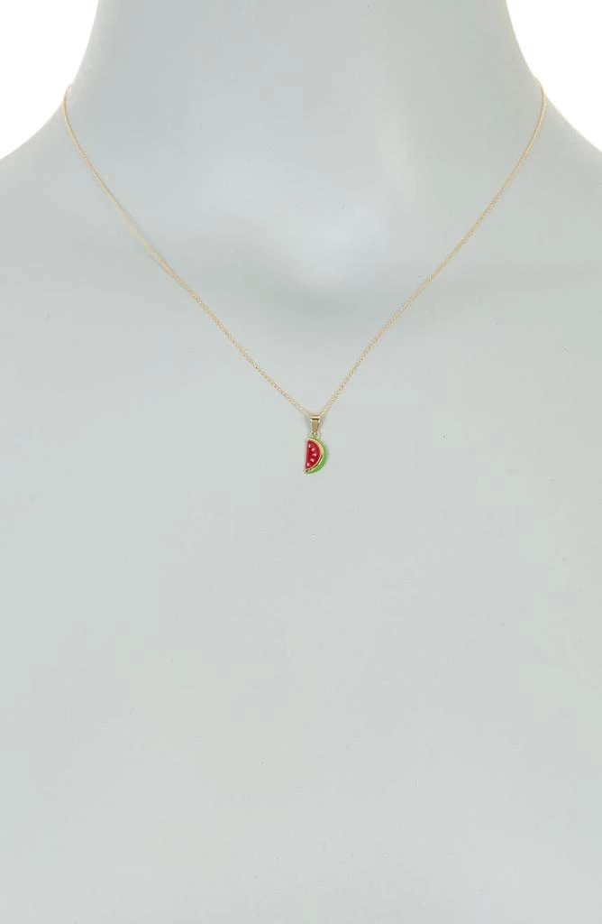 商品Bony Levy|14K Yellow Gold Enamel Watermelon Pendant Necklace,价格¥802,第2张图片详细描述
