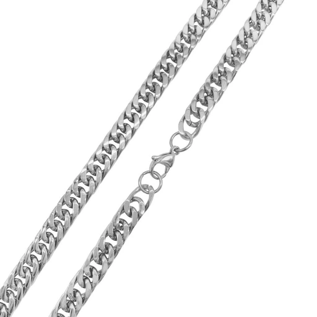 商品ADORNIA|Water Resistant Extra Thick 9mm Cuban Chain silver,价格¥128,第3张图片详细描述