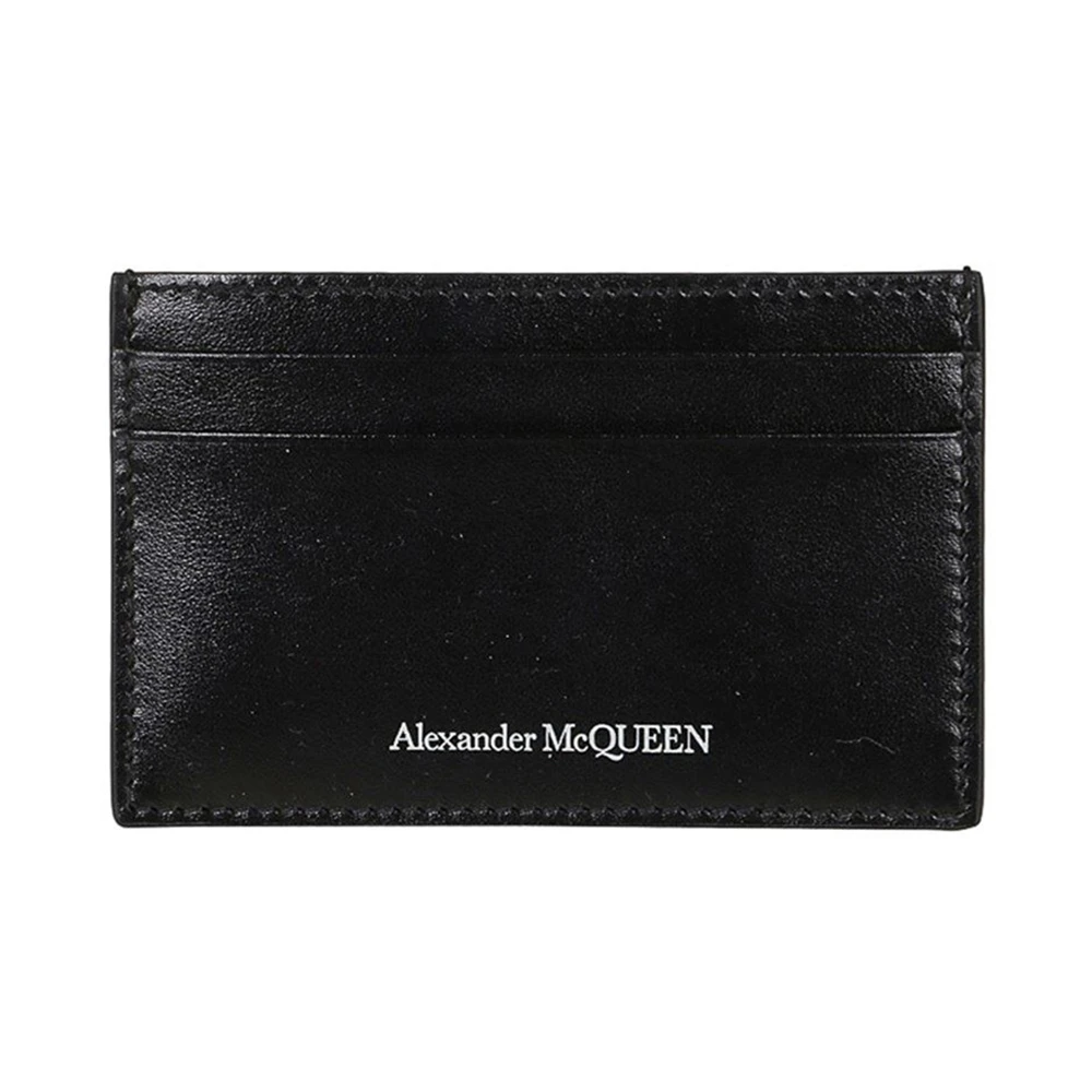 商品Alexander McQueen|ALEXANDER MCQUEEN 亚历山大·麦昆 男士黑色皮质卡夹 602144-1XI0Y-1000,价格¥613,第1张图片