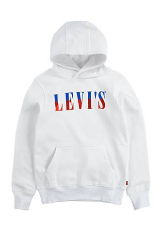 商品Levi's|Boys 8-20 Logo Fleece Graphic Pullover Hoodie,价格¥61,第1张图片