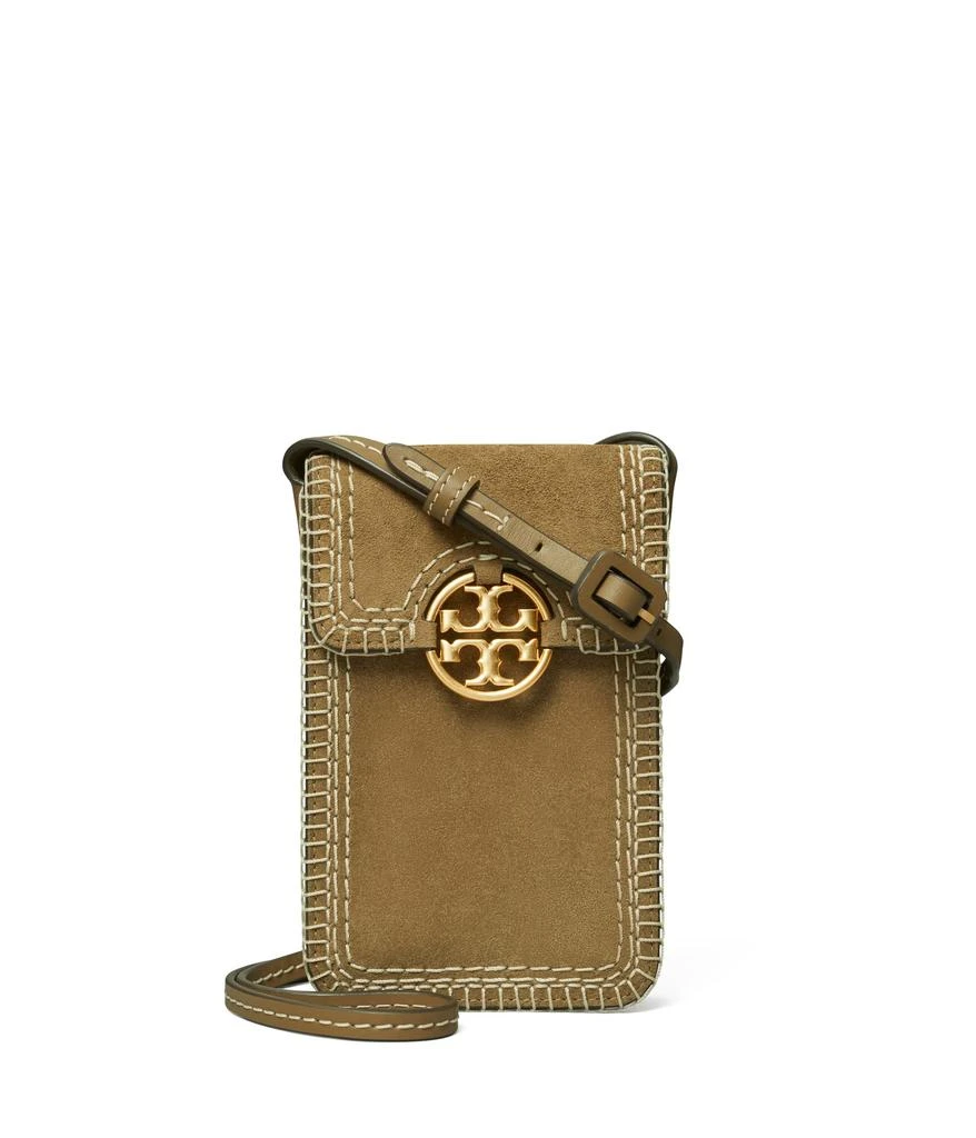 商品Tory Burch|Miller Suede Stitched Phone Crossbody,价格¥2978,第1张图片