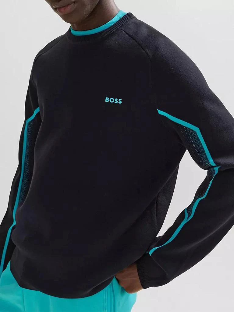 商品Hugo Boss|Regular-Fit Sweater with Ribbed Cuffs,价格¥1534,第5张图片详细描述