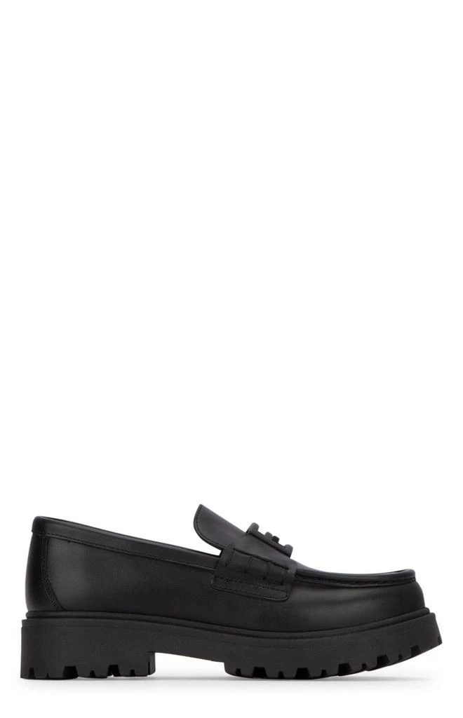 商品Fendi|Fendi Kids FF-Logo Plaque Round-Toe Loafers,价格¥4236,第1张图片