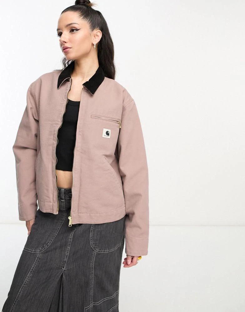 商品Carhartt WIP|Carhartt WIP detroit OG jacket in soft pink,价格¥1606,第1张图片