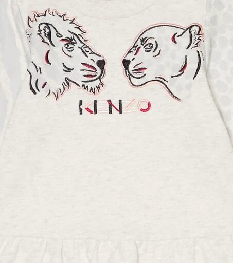 商品Kenzo|Baby logo-embroidered dress,价格¥582,第3张图片详细描述