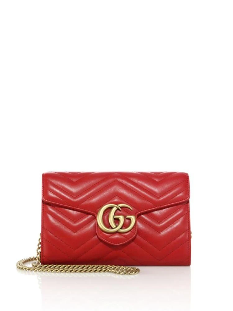 商品Gucci|Gucci - GG Marmont Matelassé Leather Chain Wallet,价格¥9747,第1张图片