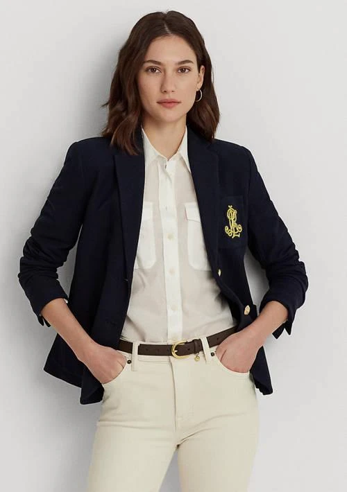 商品Ralph Lauren|Ralph Lauren  Patch Jacquard Blazer,价格¥1837,第1张图片