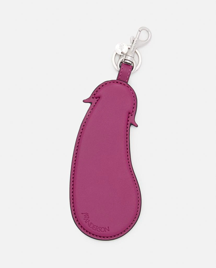 商品JW Anderson|AUBERGINE LEATHER KEYRINGS,价格¥1518,第1张图片