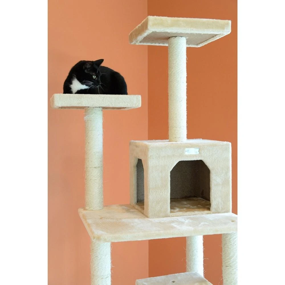 商品Macy's|GleePet 74-Inch Real Wood Cat Tree With Seven Levels,价格¥1411,第3张图片详细描述
