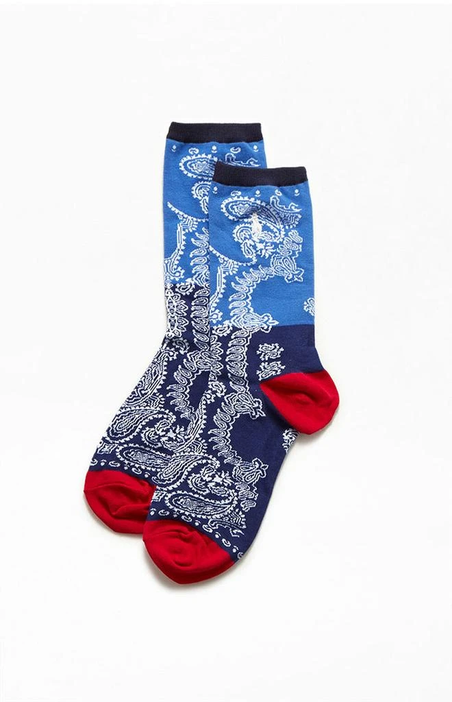 商品Ralph Lauren|Patchwork Bandana Crew Socks,价格¥75,第1张图片