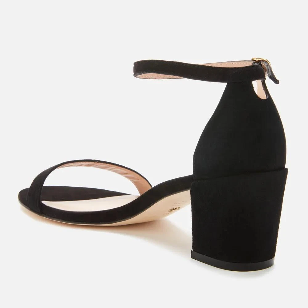 商品Stuart Weitzman|Stuart Weitzman Women's Simple Suede Block Heeled Sandals,价格¥1127,第3张图片详细描述