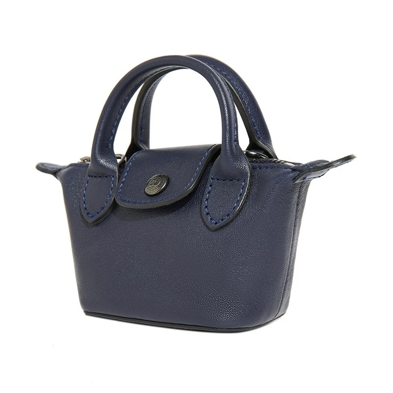 珑骧LONGCHAMP 奢侈品 女士LE PLIAGE CUIR系列海军蓝皮质迷你手提单肩斜挎包零钱饺子包礼盒款 商品