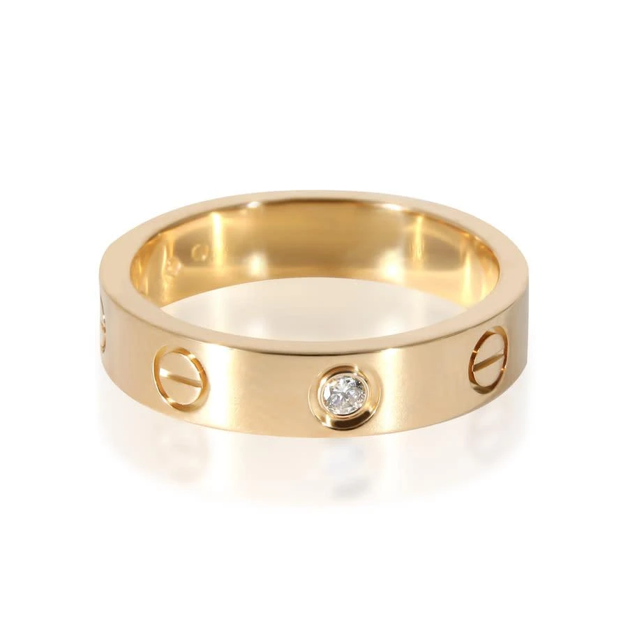 商品[二手商品] Cartier|Pre-Owned Cartier Love Diamond Wedding Band With 1 Diamond in 18K Yellow Gold 0.02 CTW,价格¥14625,第1张图片