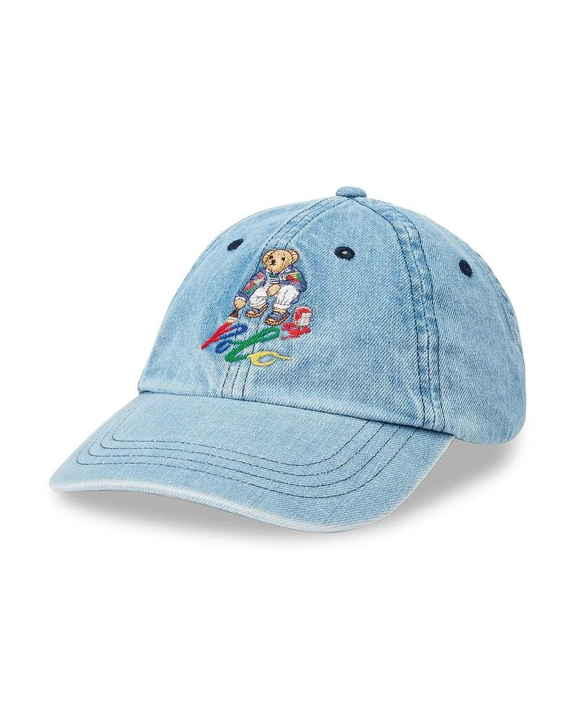 商品Ralph Lauren|Polo Bear Denim Ball Cap,价格¥592,第1张图片