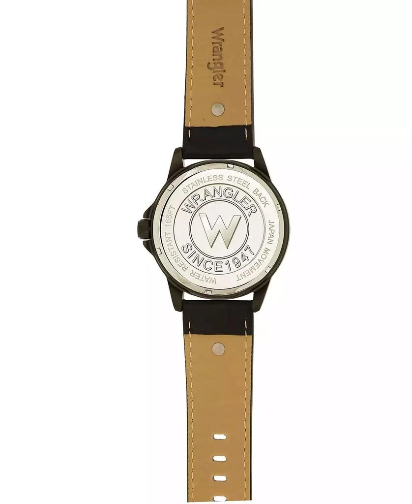 商品Wrangler|Men's Black Polyurethane Strap Watch, 48MM,价格¥540,第3张图片详细描述