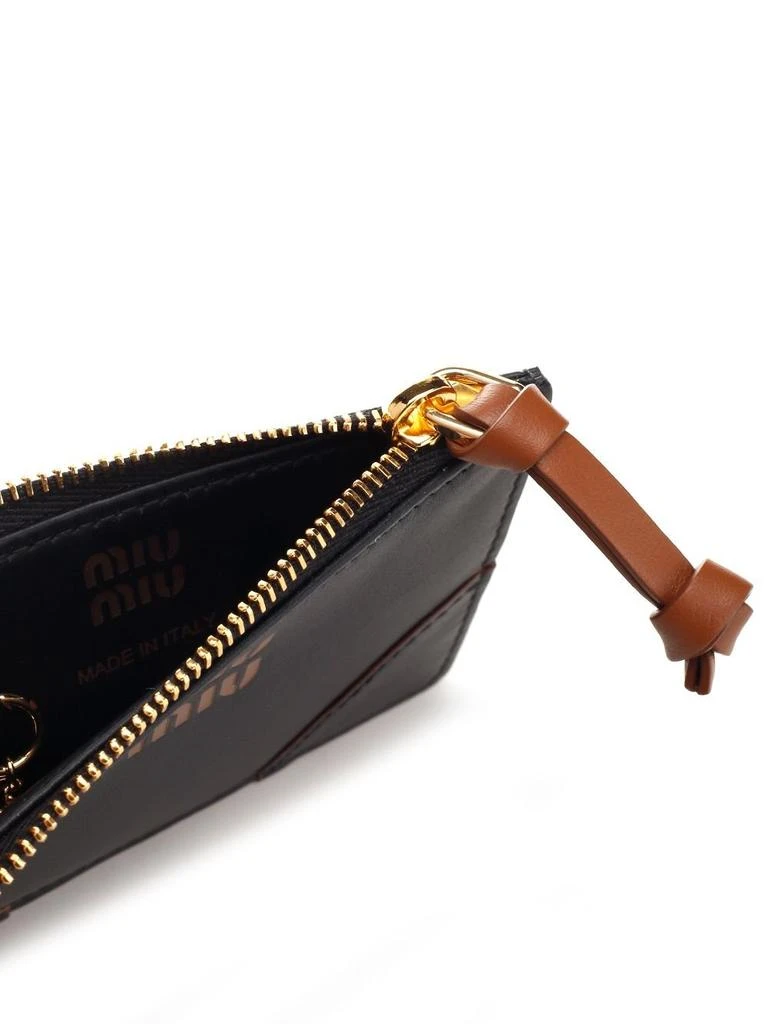 商品Miu Miu|Miu Miu Logo-Embossed Zipped Wallet,价格¥3354,第4张图片详细描述