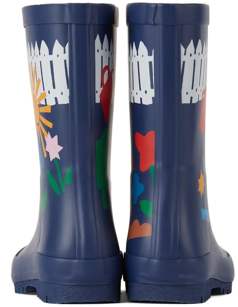 商品Stella McCartney|Kids Navy Gardening Waterproof Rain Boots,价格¥456,第2张图片详细描述