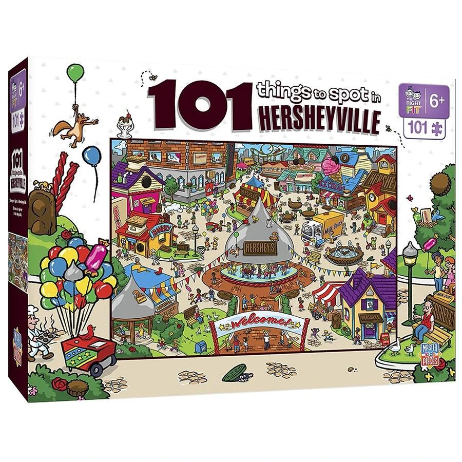 商品Masterpieces Puzzles|Things to Spot Hersheyville 101 Piece Puzzle,价格¥119,第1张图片