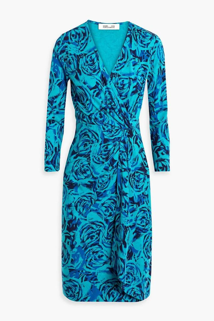 商品Diane von Furstenberg|Ademia wrap-effect printed jersey dress,价格¥1725,第1张图片