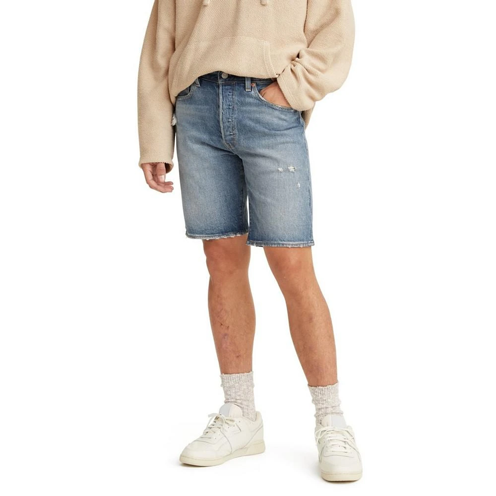 商品Levi's|Men's 501 Original Hemmed Stretch 9" Jean Shorts,价格¥219,第1张图片