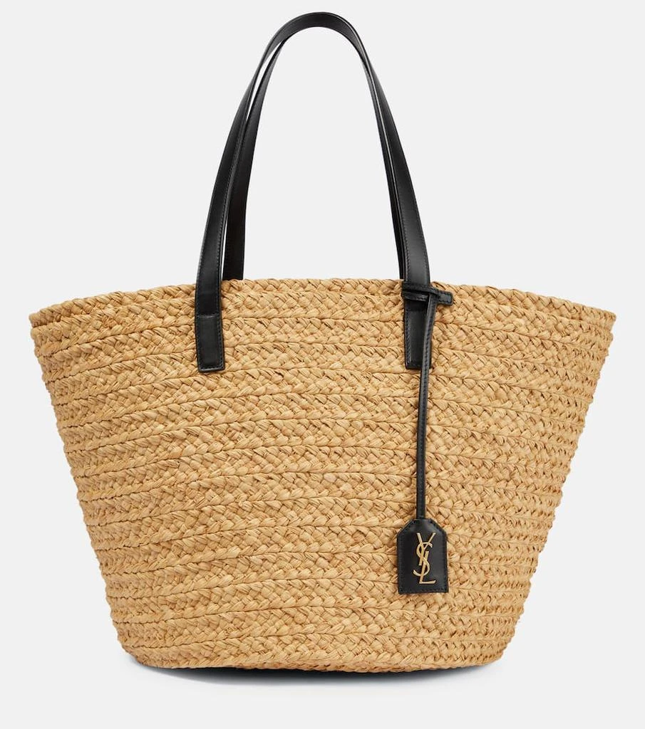 商品Yves Saint Laurent|Panier M号酒椰叶纤维托特包,价格¥9490,第1张图片