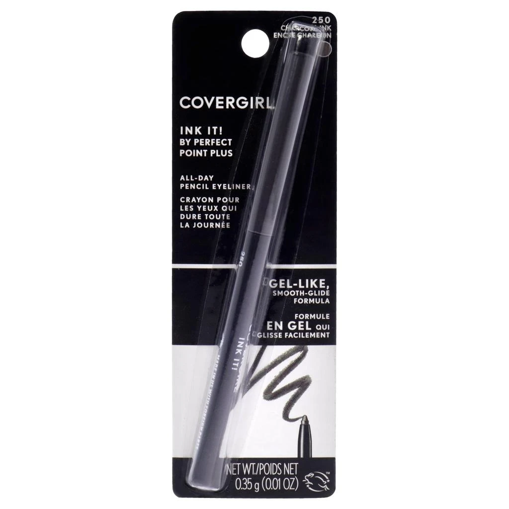 商品Covergirl|Ink It! By Perfect Point Plus - # 250 Charcoal Ink by CoverGirl for Women - 0.006 oz Eyeliner,价格¥72,第2张图片详细描述