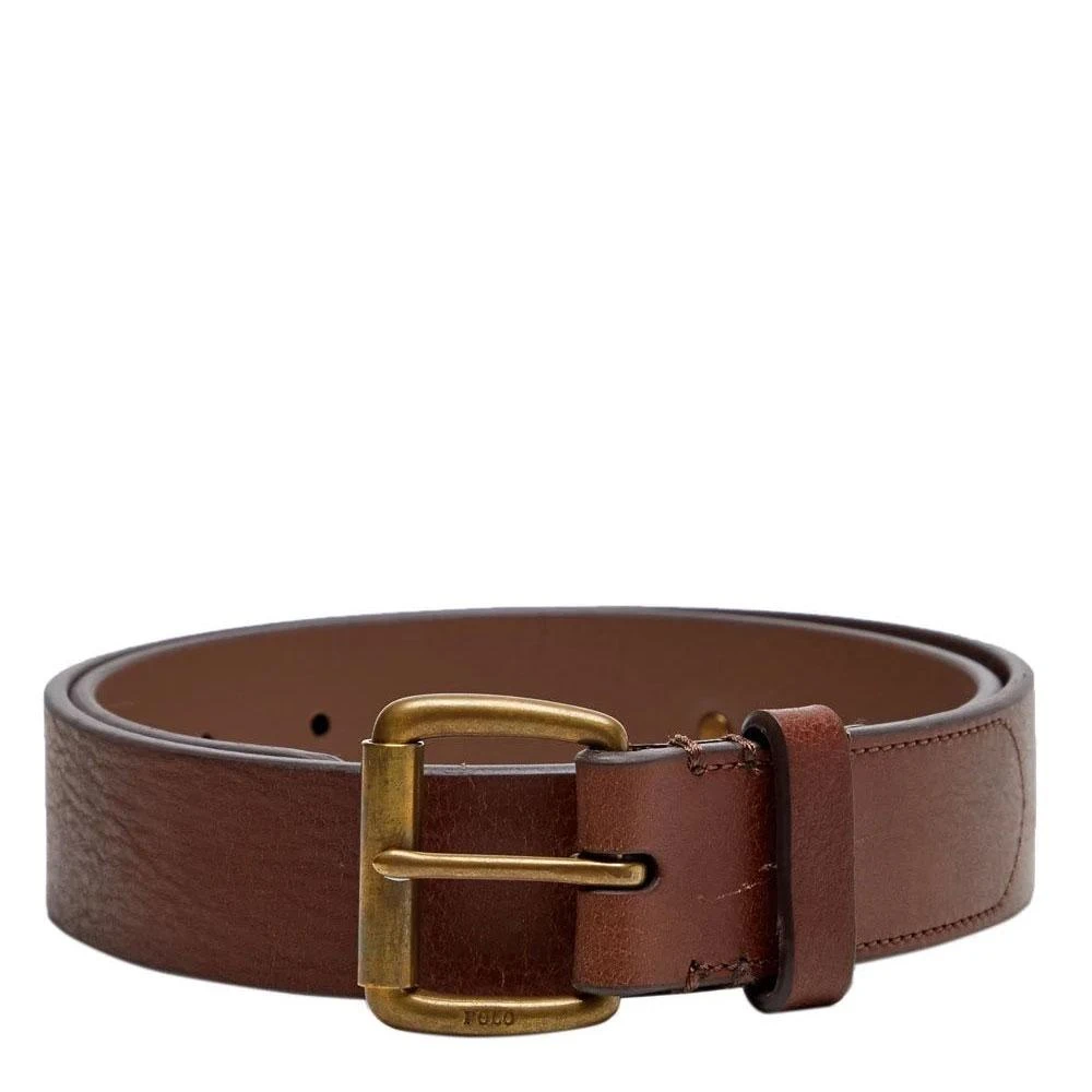 商品Ralph Lauren|Polo Ralph Lauren Tumbled Leather Belt - Brown,价格¥556,第1张图片