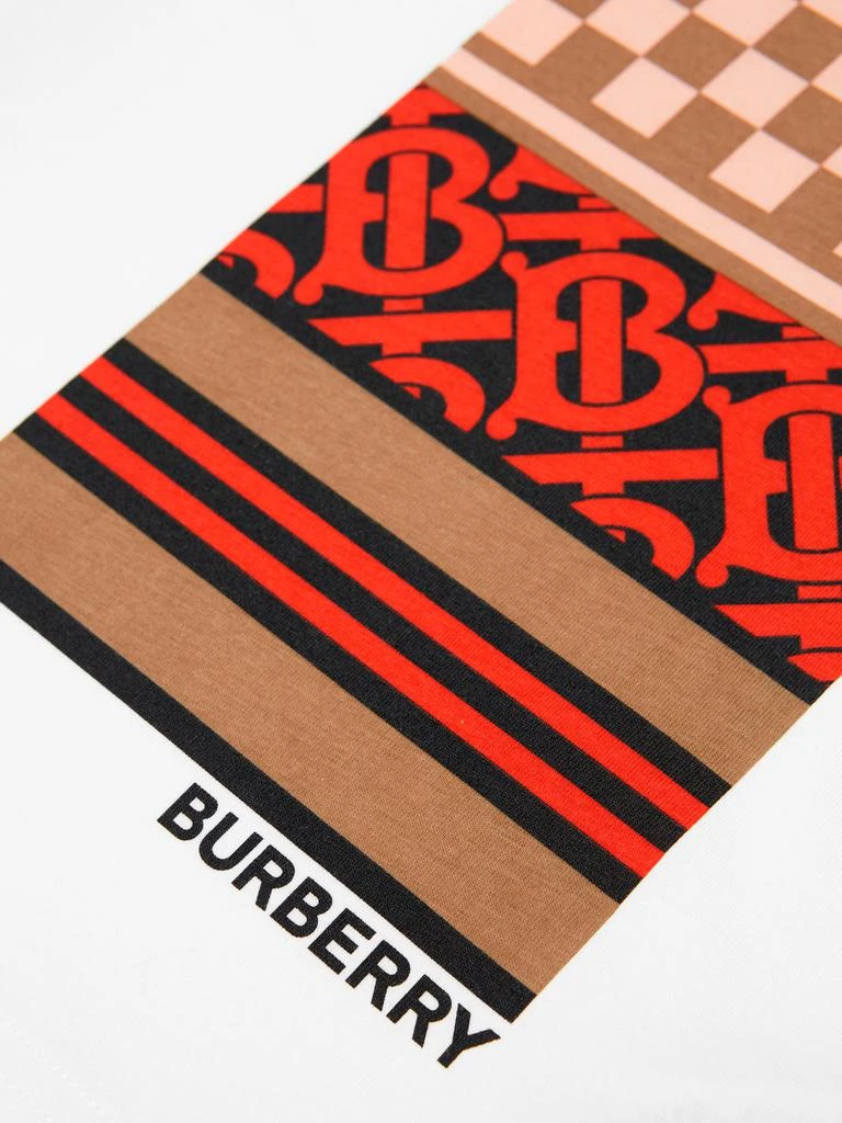 商品Burberry|Burberry White Girls Cotton Jersey Monogram T-Shirt,价格¥879,第3张图片详细描述