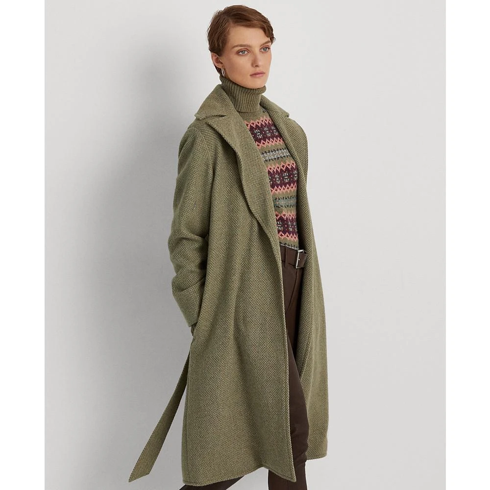 商品Ralph Lauren|Wool Tweed Wrap Coat,价格¥2456,第3张图片详细描述