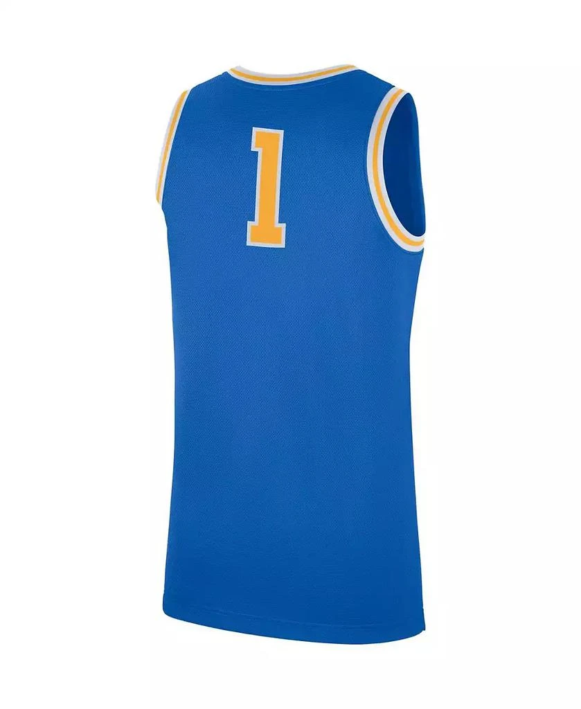 商品Jordan|Men's #1 Blue UCLA Bruins Replica Basketball Jersey,价格¥450,第2张图片详细描述