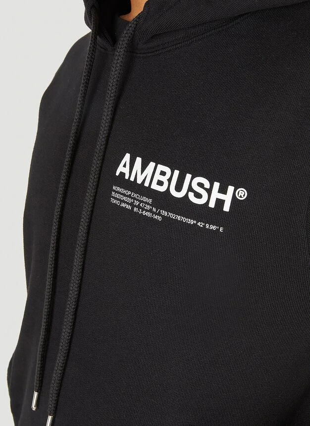 商品Ambush|Workshop Logo Hooded Sweatshirt in Black,价格¥1979,第5张图片详细描述