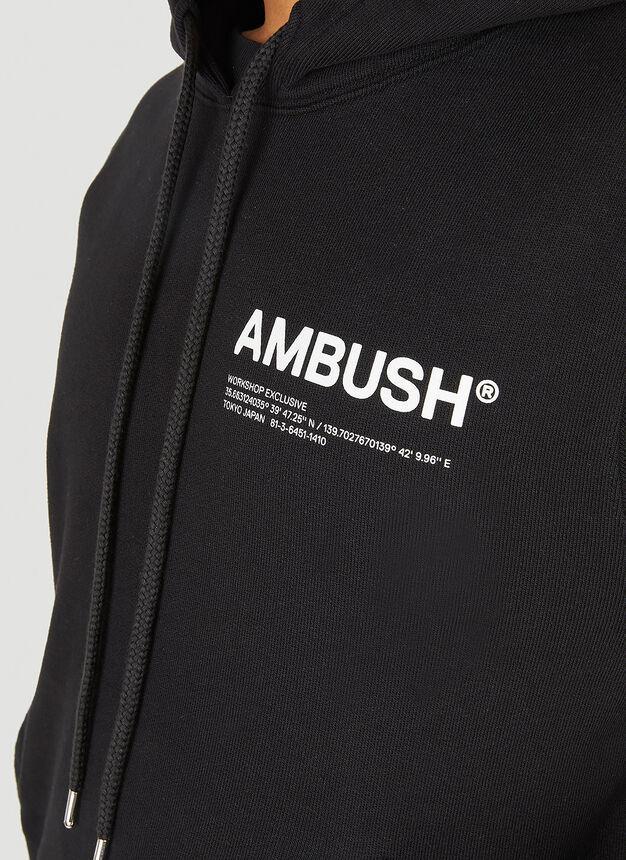 商品Ambush|Workshop Logo Hooded Sweatshirt in Black,价格¥1317,第7张图片详细描述
