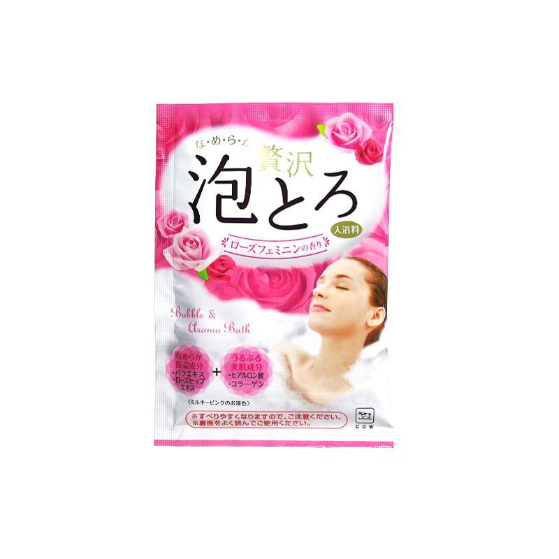 商品COW|Cow Brand Soap - Bubble & Aroma 牛乳石碱泡泡浴盐 玫瑰香 - 30g,价格¥35,第1张图片