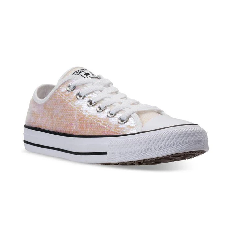商品Converse|Women's Chuck Taylor Ox Sequin Casual Sneakers from Finish Line,价格¥278,第1张图片