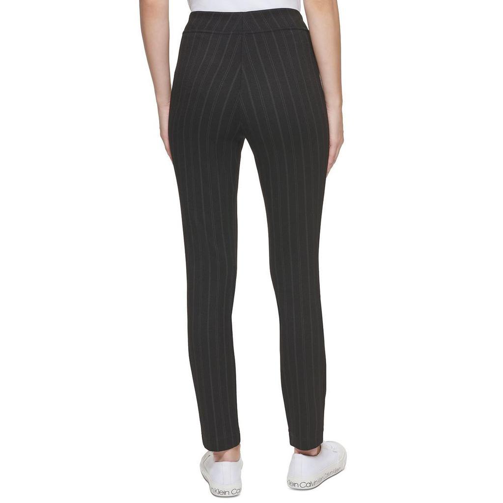 商品Calvin Klein|Calvin Klein Womens Pinstripe Pull On Ankle Pants,价格¥224,第4张图片详细描述