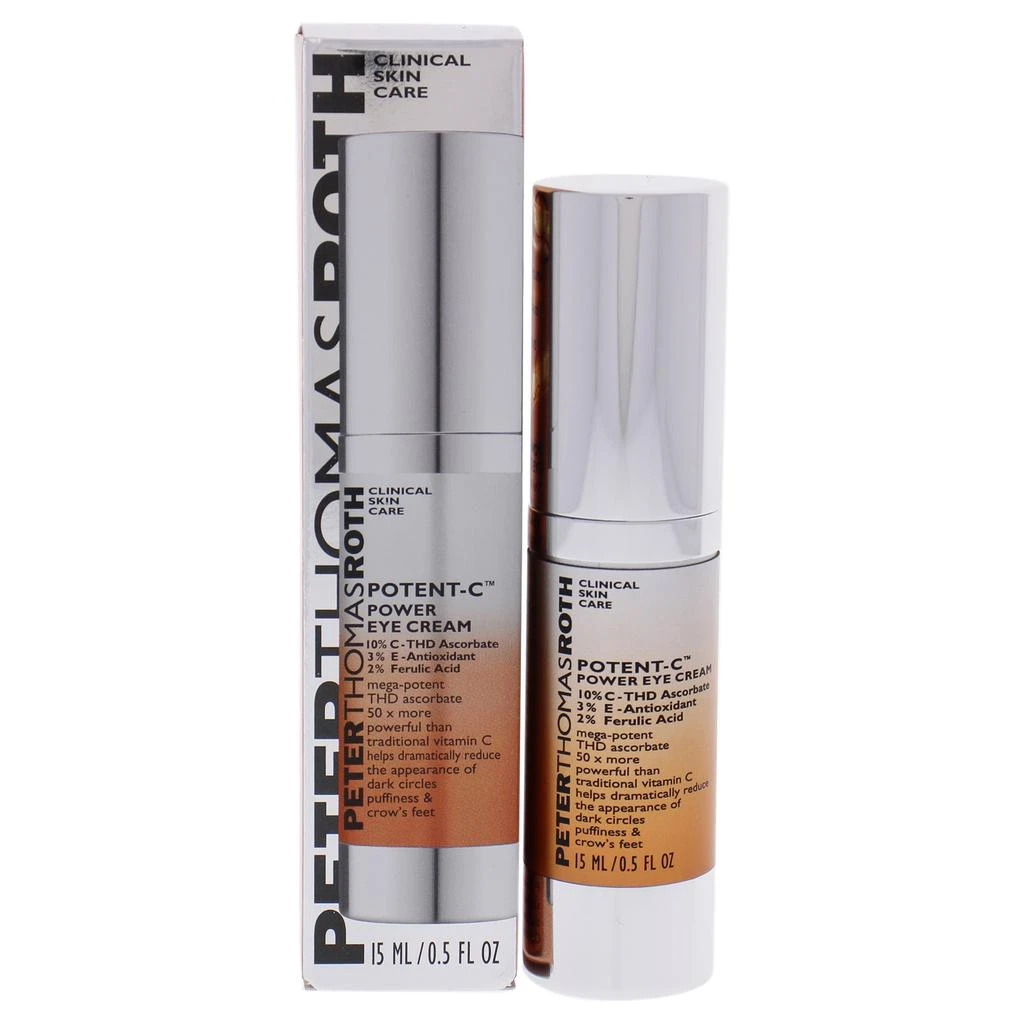 商品Peter Thomas Roth|Potent-C Power Eye Cream by  for Unisex - 0.5 oz Cream,价格¥435,第1张图片详细描述