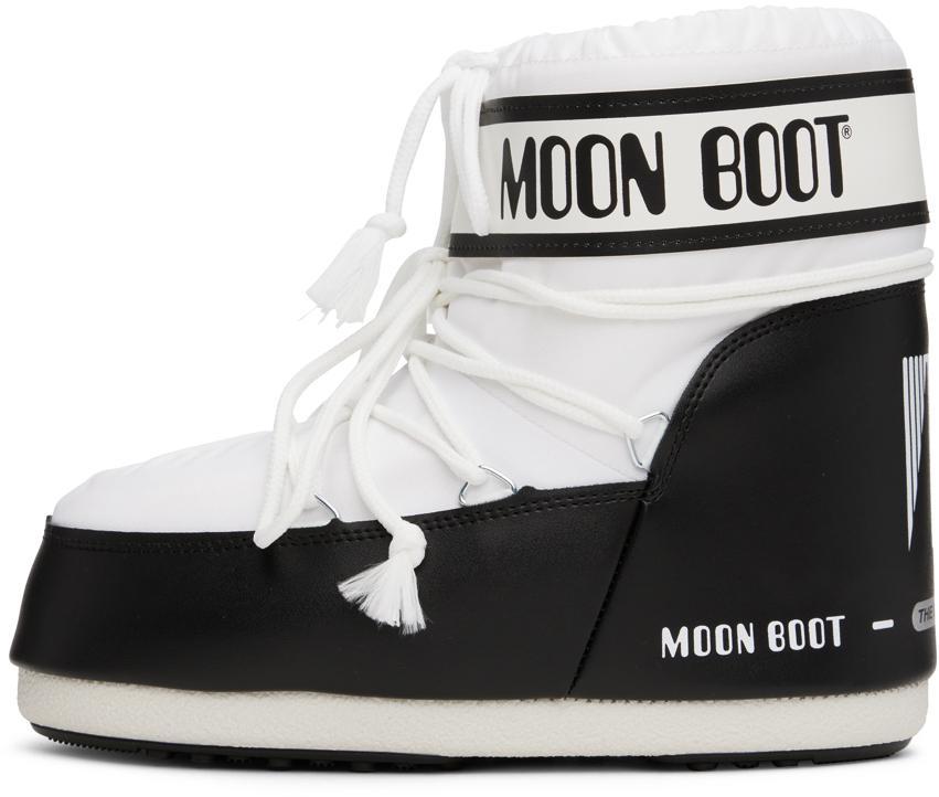 商品Moon Boot|White & Black Icon Boots,价格¥1214,第5张图片详细描述