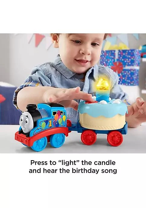 商品Thomas & Friends|Friends Thomas Friends Birthday Wish Thomas Musical Push Along Toy Train Engine With Light Up Cake,价格¥336,第3张图片详细描述