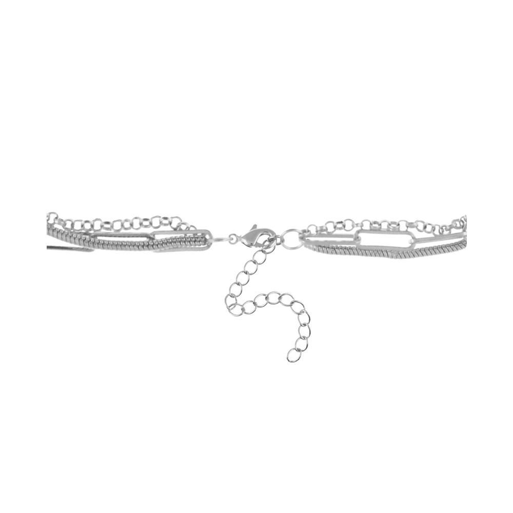 商品Essentials|Triple Row 16" Chain Necklace in Silver Plate or Gold Plate,价格¥130,第4张图片详细描述