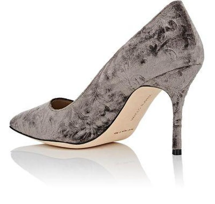 商品Manolo Blahnik|BB Velvet Pumps,价格¥2075,第3张图片详细描述