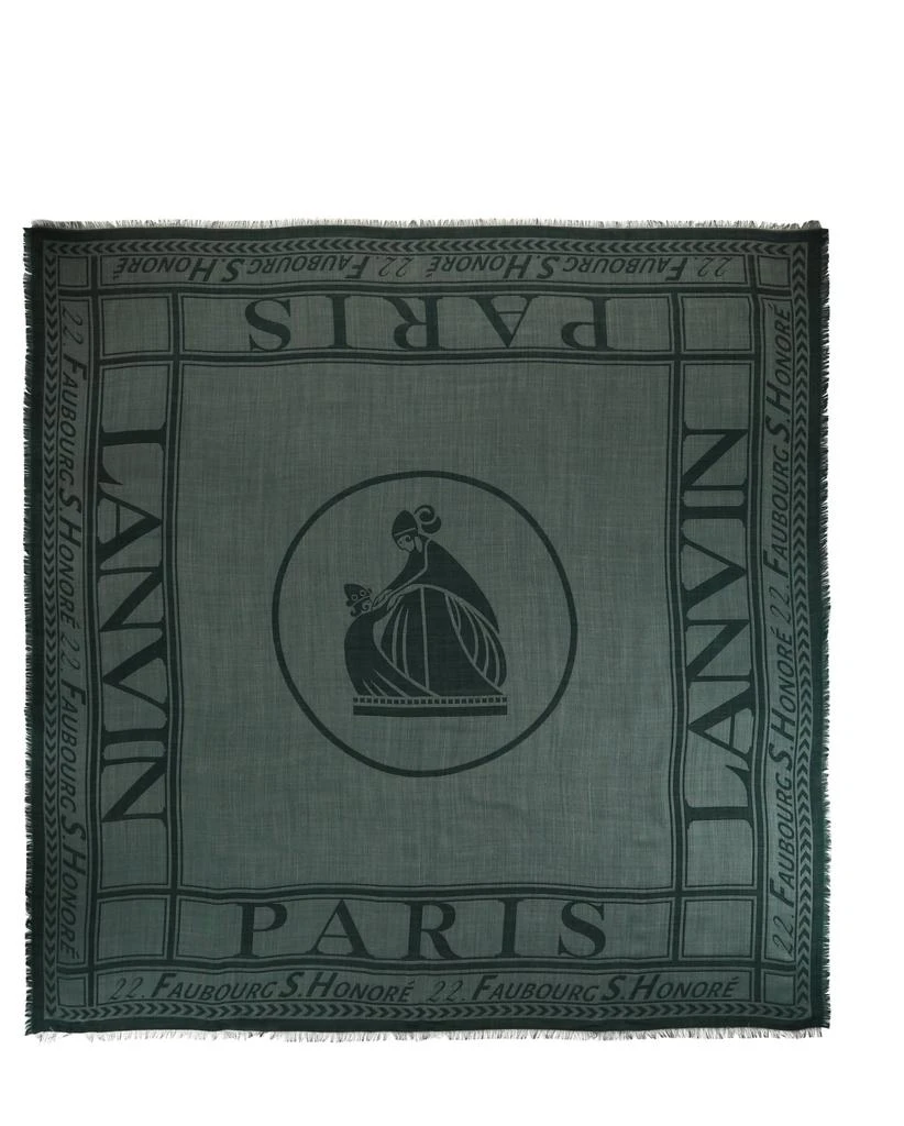 商品Lanvin|Logo Wool Scarf,价格¥1122,第1张图片